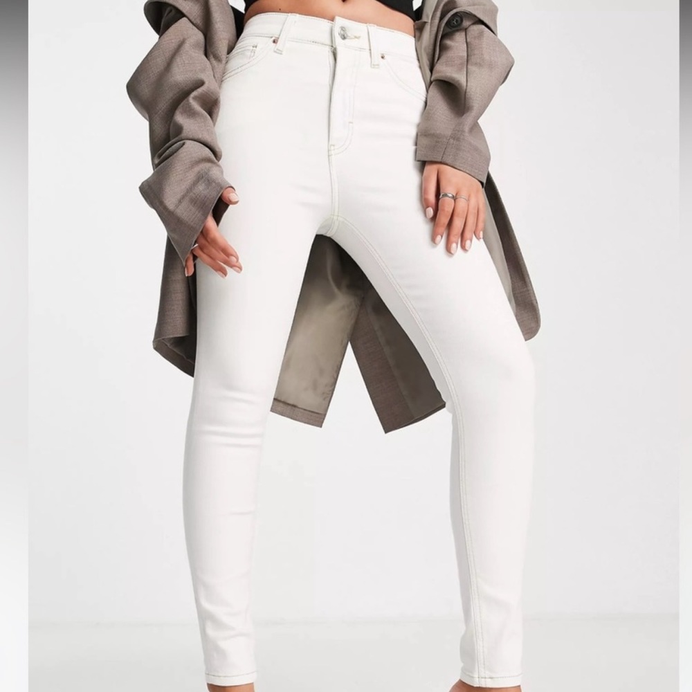 Topshop White Jamie Jeans